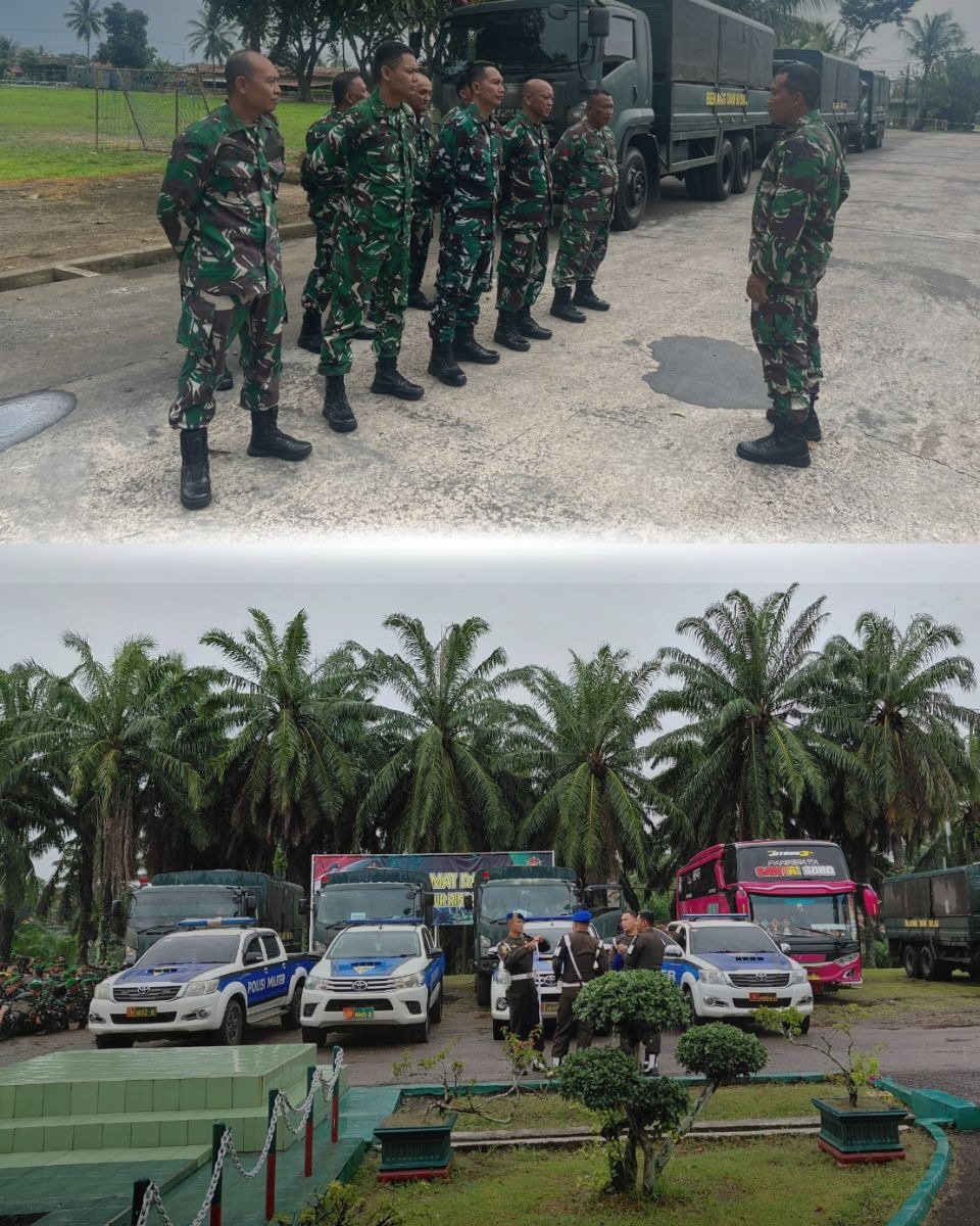 Serpas Darat Personel Eks. Ba/Ta Rindam II/Sriwijaya menuju ke Marshaling Area Brigif TP dan Yonif TP Tahap III