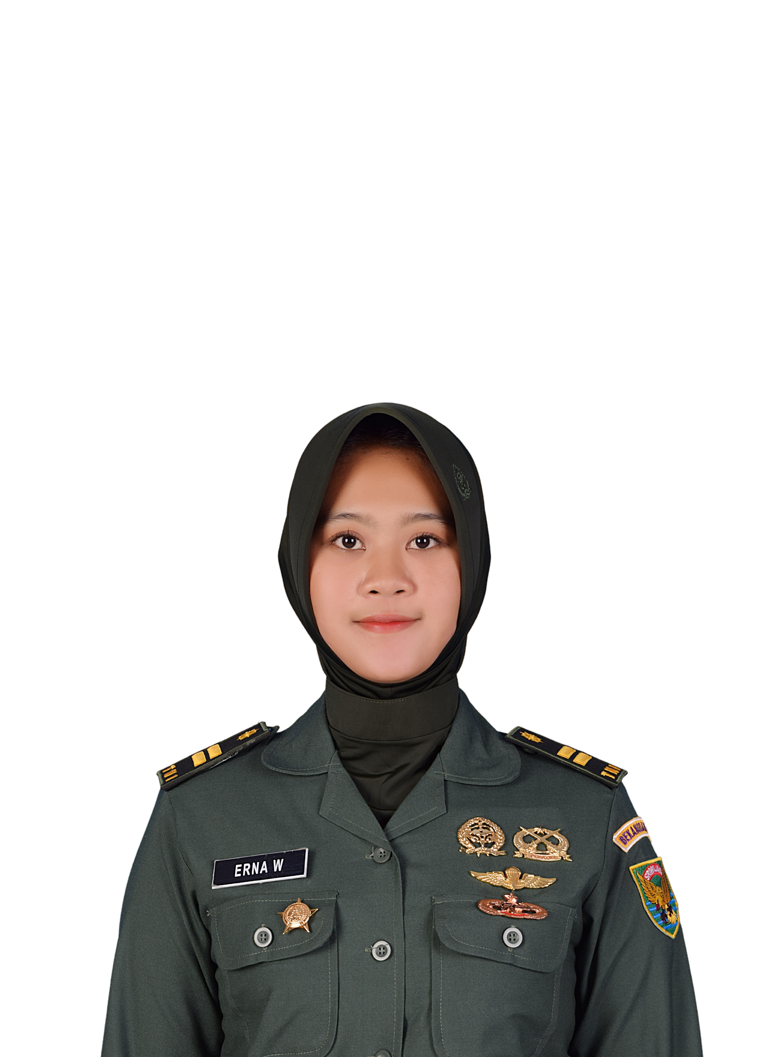 Lettu Cba (K) Erna Widyaningtyas, S.Tr. (Han). 